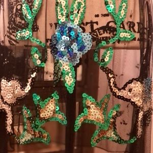 Free People tulle tunic with sequin embellishment